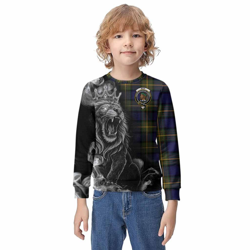 Muir Tartan Kid Knitted Sweatshirt Roaring Lion Heritage