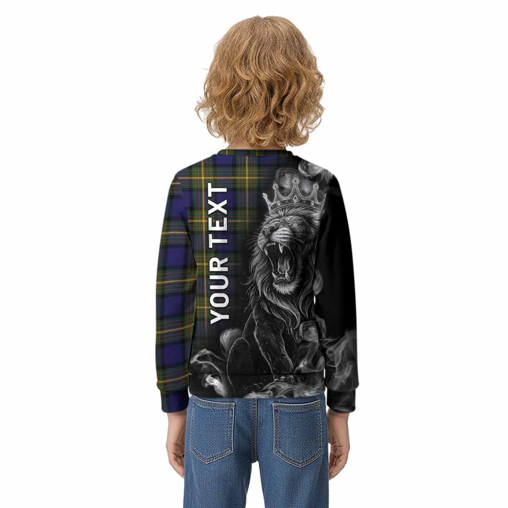 Muir Tartan Kid Knitted Sweatshirt Roaring Lion Heritage