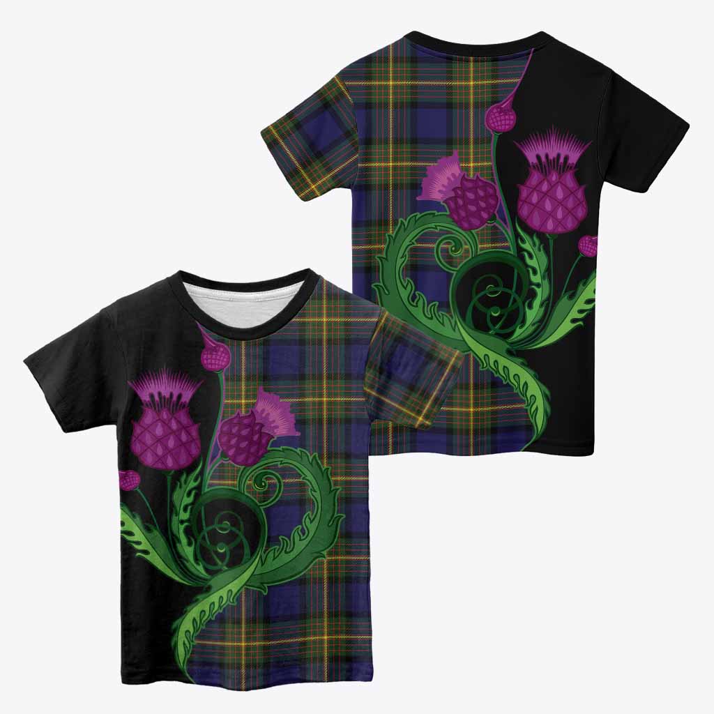 Muir Tartan Kid T-shirt Traditional Scottish Thistle