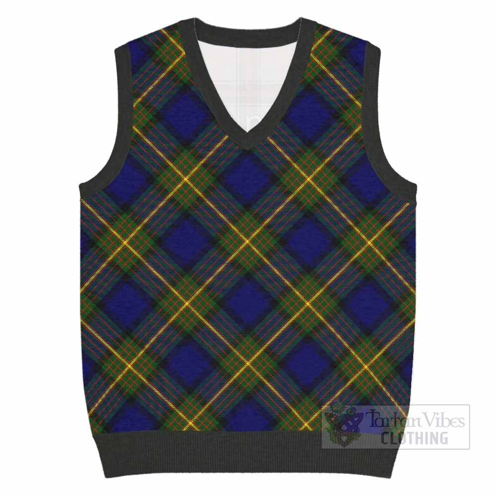 Muir Tartan  Knitted V-Neck Vest Cross Style