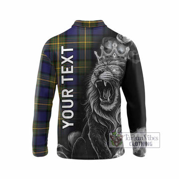 Muir Tartan Long Sleeve Polo Shirt Roaring Lion Heritage