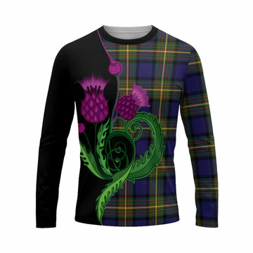Muir Tartan Long Sleeve T-Shirt Traditional Scottish Thistle