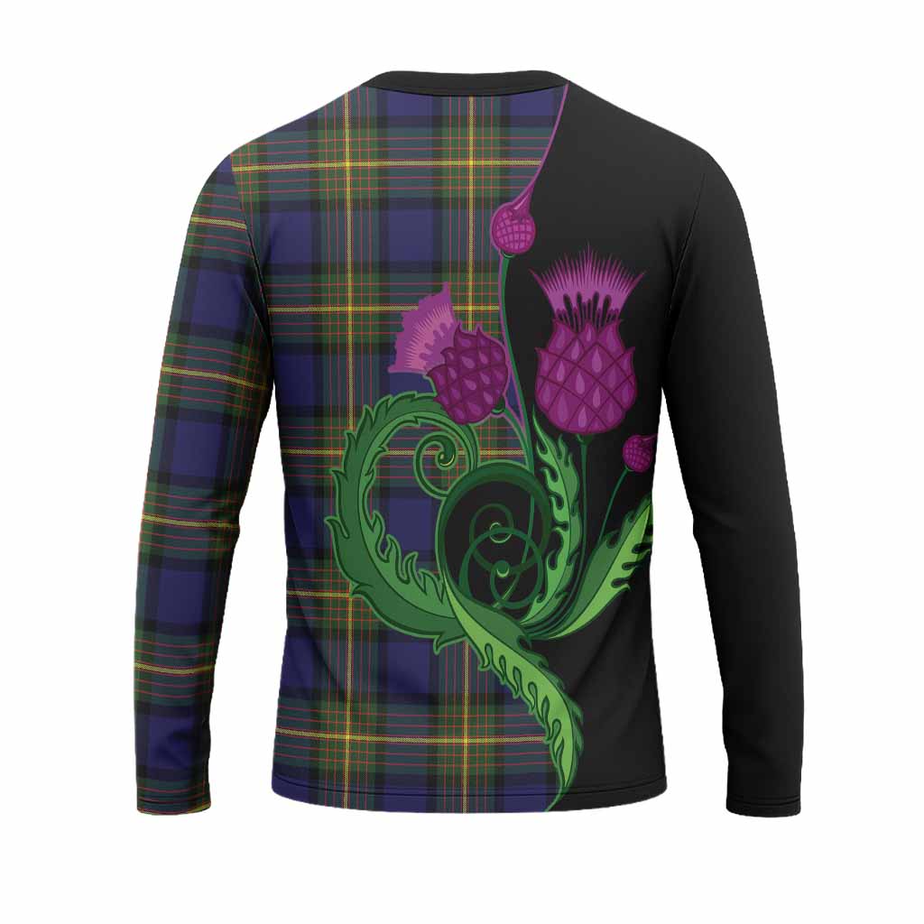 Muir Tartan Long Sleeve T-Shirt Traditional Scottish Thistle