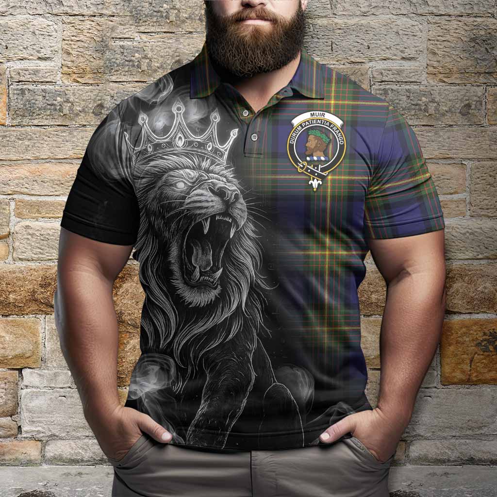 Muir Tartan Polo Shirt Roaring Lion Heritage