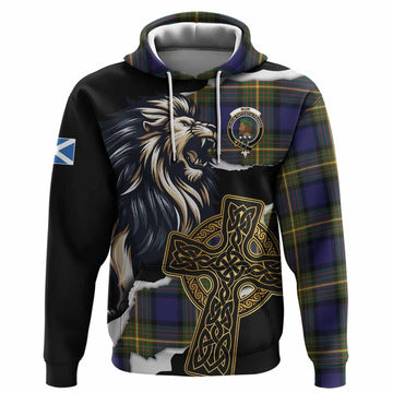 Muir Tartan Scottish Hoodie Lion Celtic Heritage