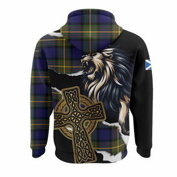 Muir Tartan Scottish Hoodie Lion Celtic Heritage