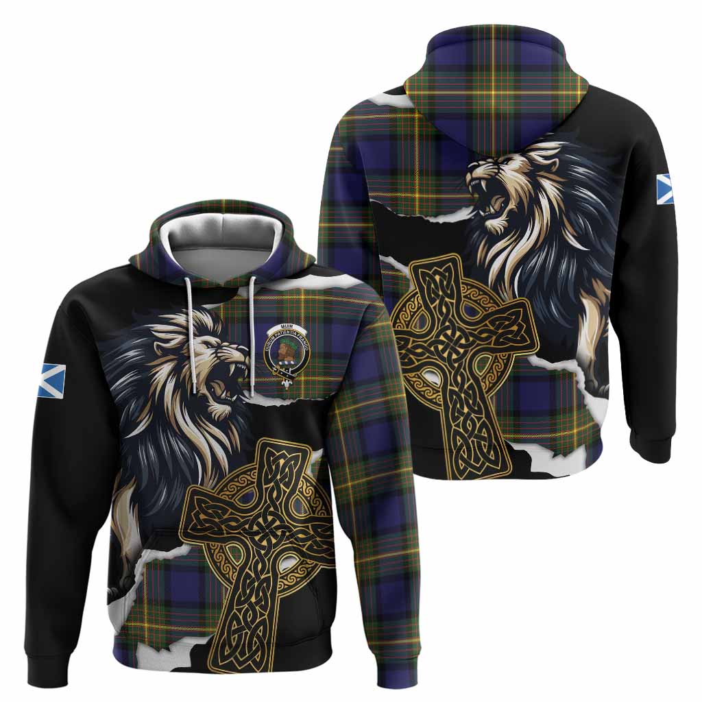 Muir Tartan Scottish Hoodie Lion Celtic Heritage