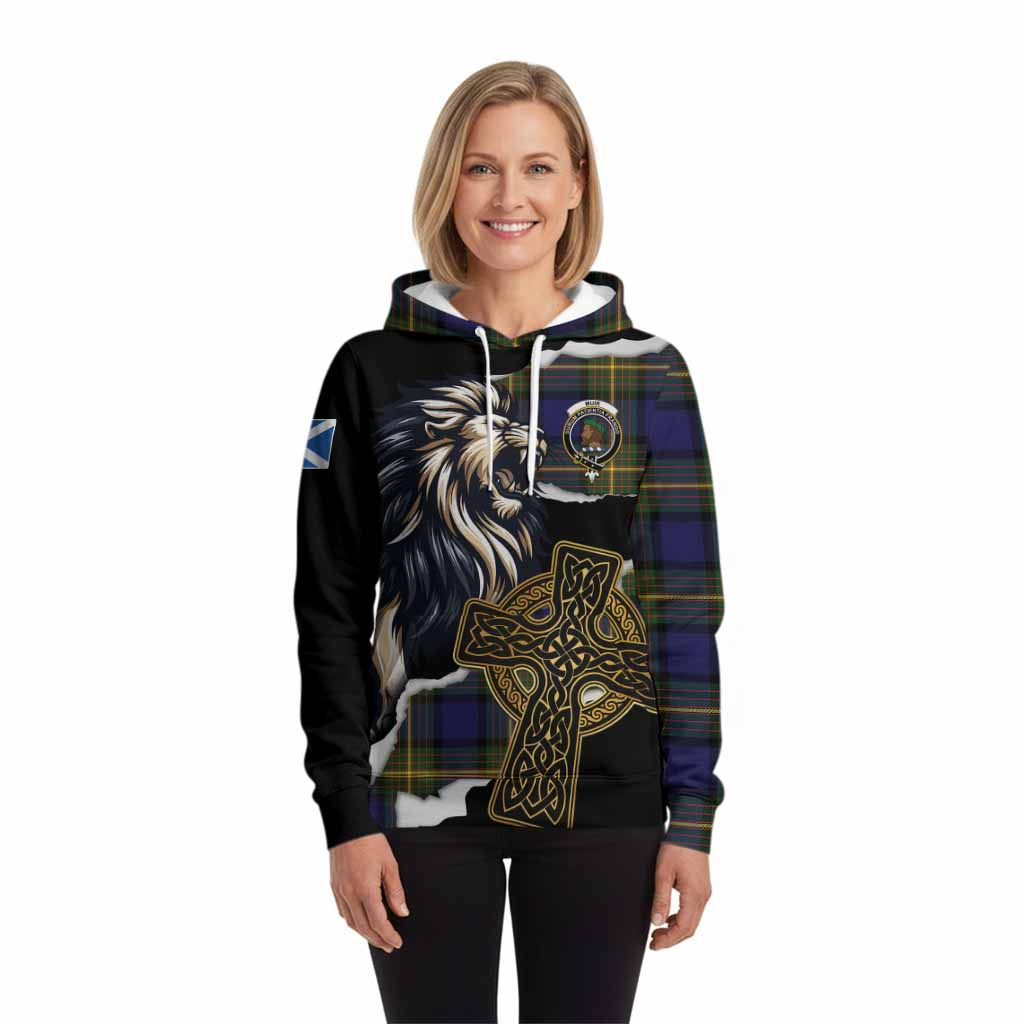 Muir Tartan Scottish Hoodie Lion Celtic Heritage