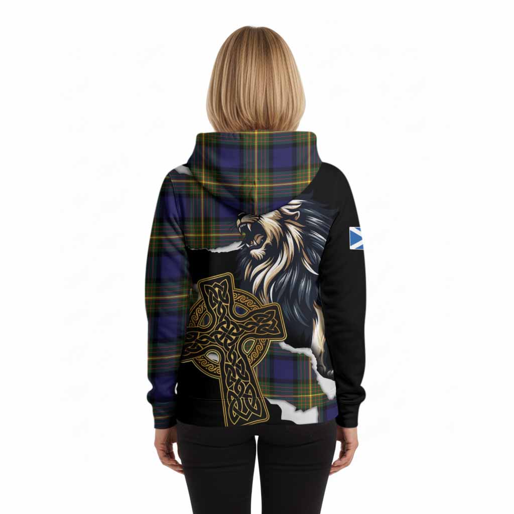 Muir Tartan Scottish Hoodie Lion Celtic Heritage