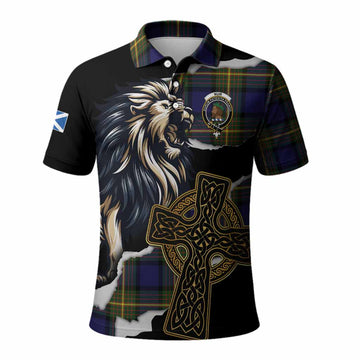 Muir Tartan Scottish Polo Shirt Lion Celtic Heritage