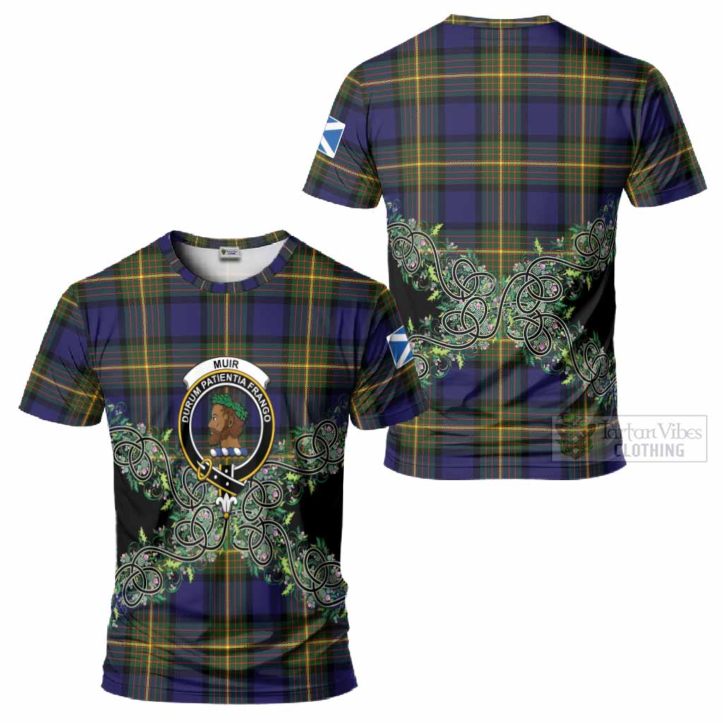 Muir Tartan T-Shirt Thistle Scottish Spirit