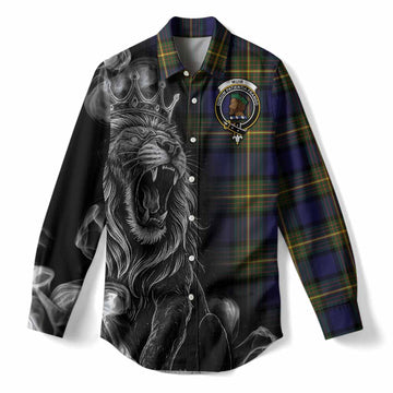 Muir Tartan Women Casual Shirt Roaring Lion Heritage