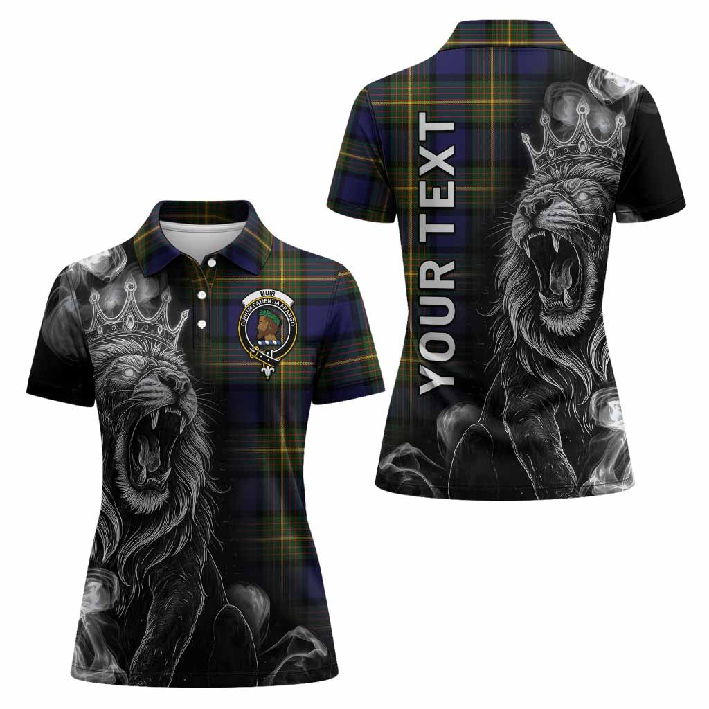 Muir Tartan Women Polo Shirt Roaring Lion Heritage