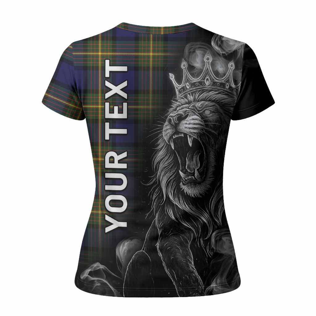 Muir Tartan Women T shirt Roaring Lion Heritage