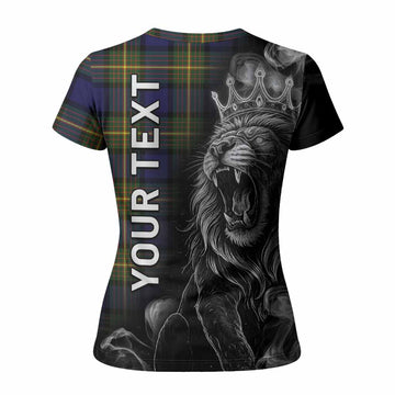 Muir Tartan Women T shirt Roaring Lion Heritage