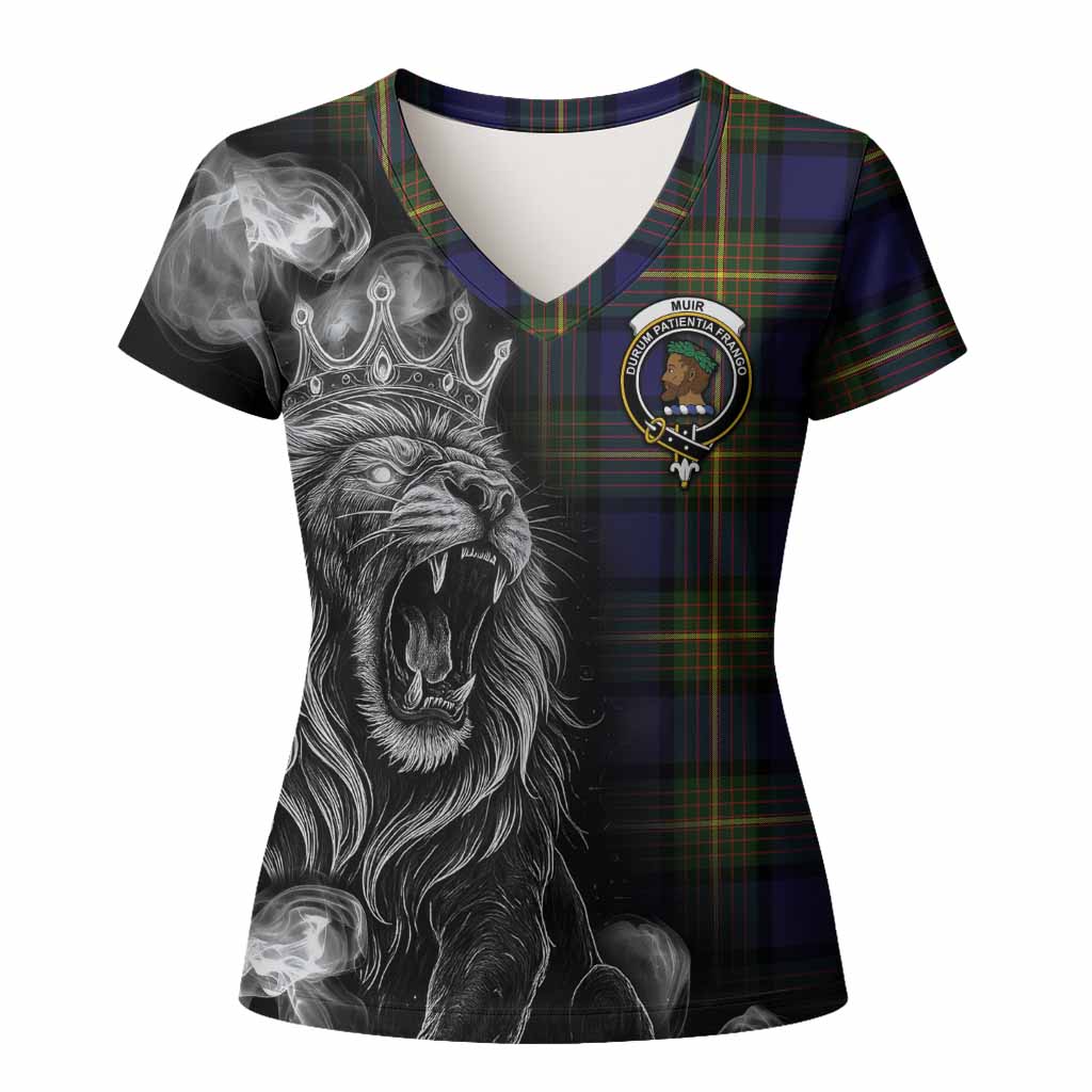 Muir Tartan Women T shirt Roaring Lion Heritage