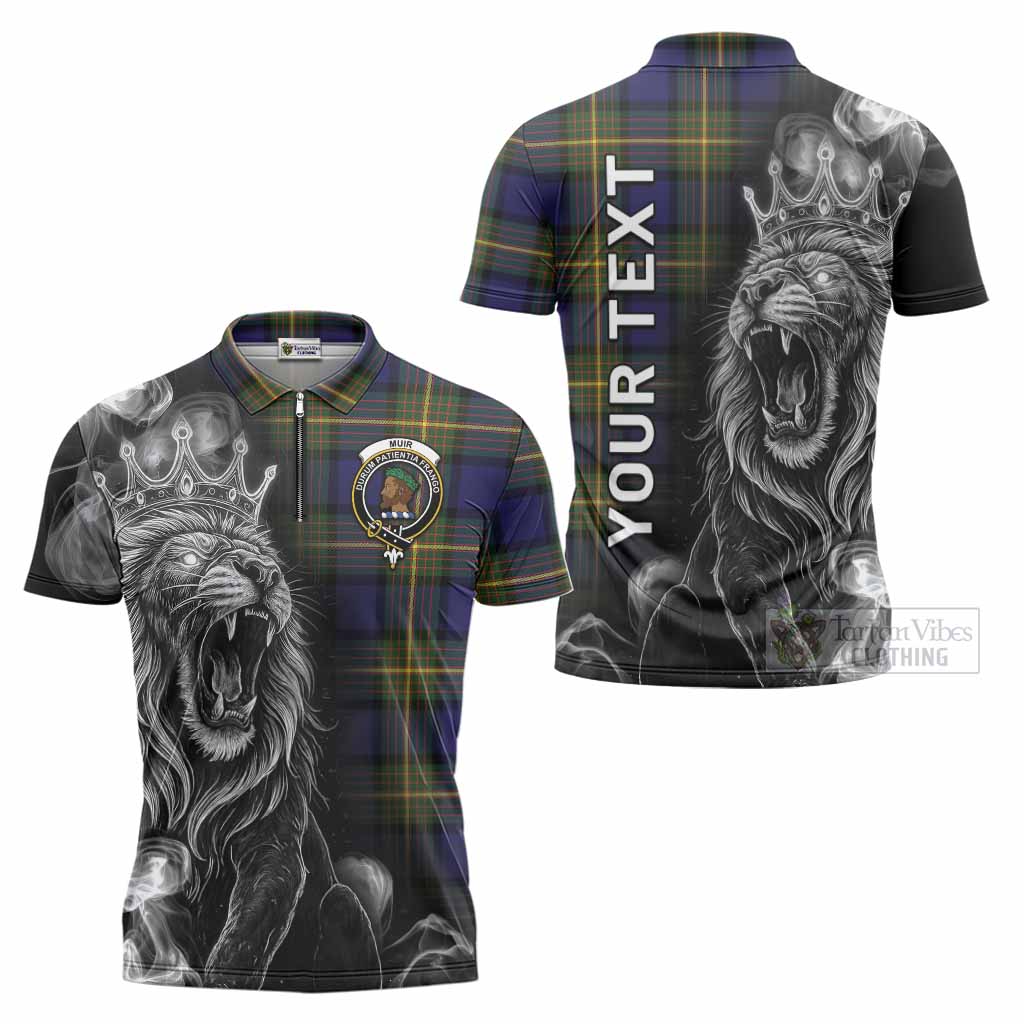 Muir Tartan Zipper Polo Shirt Roaring Lion Heritage