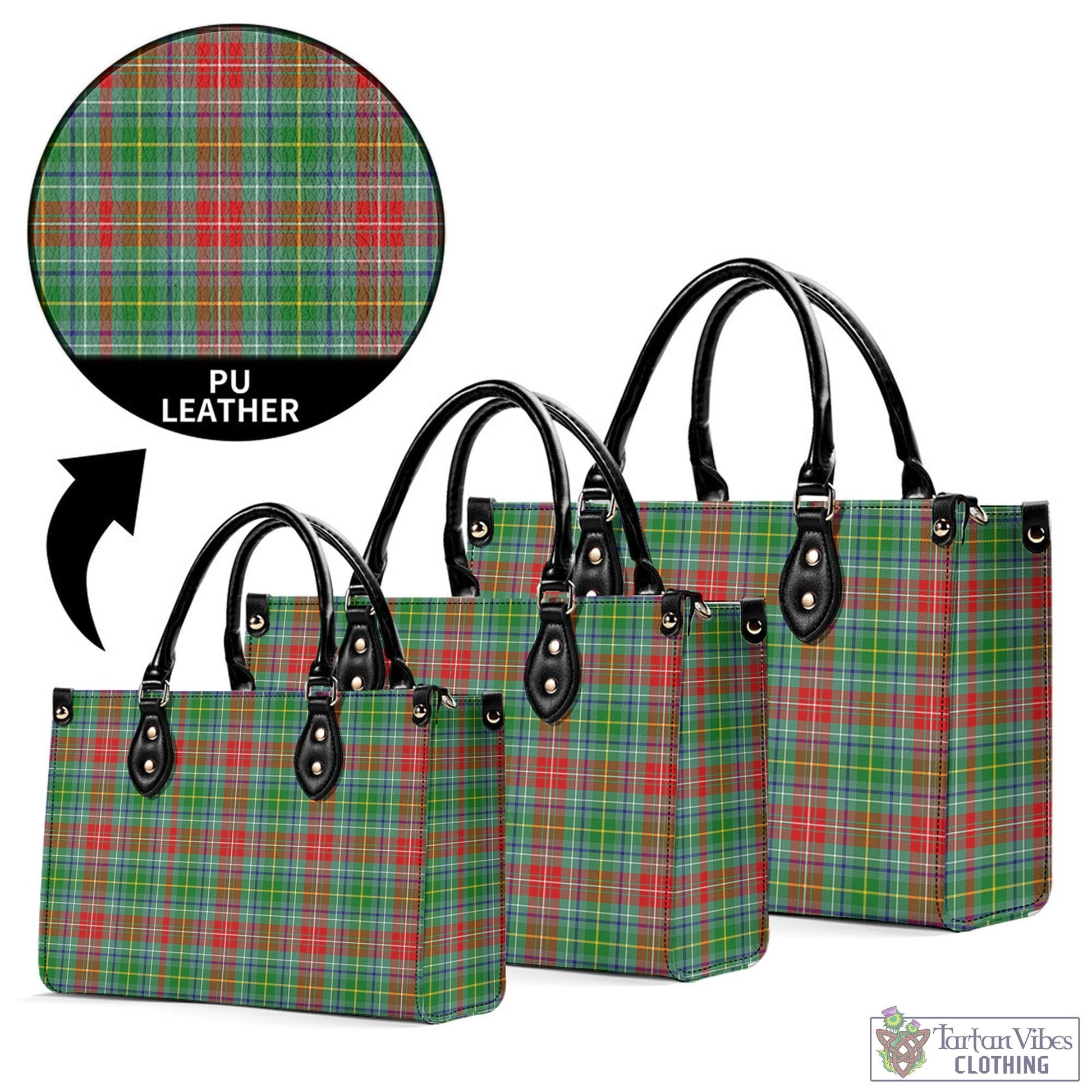 Muirhead Tartan Luxury Leather Handbags - Tartan Vibes Clothing