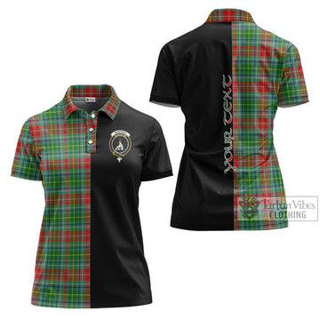 Muirhead Tartan Women's Polo Shirt with Family Crest and Half Of Me Style Women - Tartan Vibes Clothing