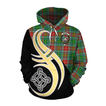 Muirhead Tartan Cotton Hoodie with Family Crest and Celtic Symbol Style Pullover Hoodie XS - Tartan Vibes Clothing