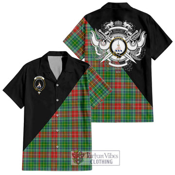 Muirhead Tartan Hawaiian Shirt with Family Crest and Military Logo Style Kid - Tartan Vibes Clothing