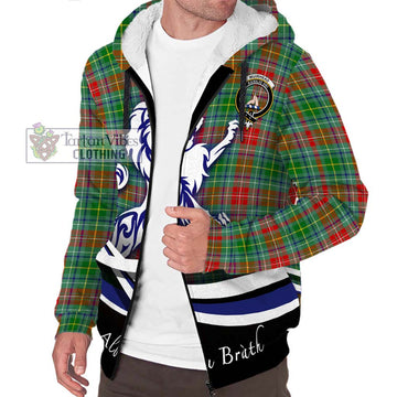 Muirhead Tartan Sherpa Hoodie with Alba Gu Brath Regal Lion Emblem Unisex S - Tartan Vibes Clothing