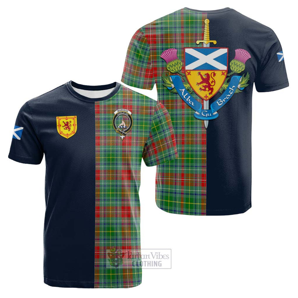 Muirhead Tartan Cotton T-shirt Alba with Scottish Lion Royal Arm Half Style Kid's Shirt - Tartan Vibes Clothing