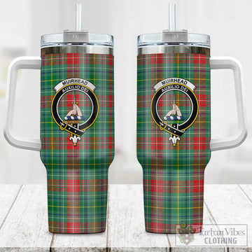 Muirhead Tartan and Family Crest Tumbler with Handle