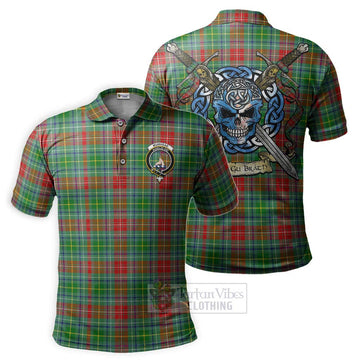 Muirhead Tartan Polo Shirt with Family Crest Celtic Skull Style Kid - Tartan Vibes Clothing