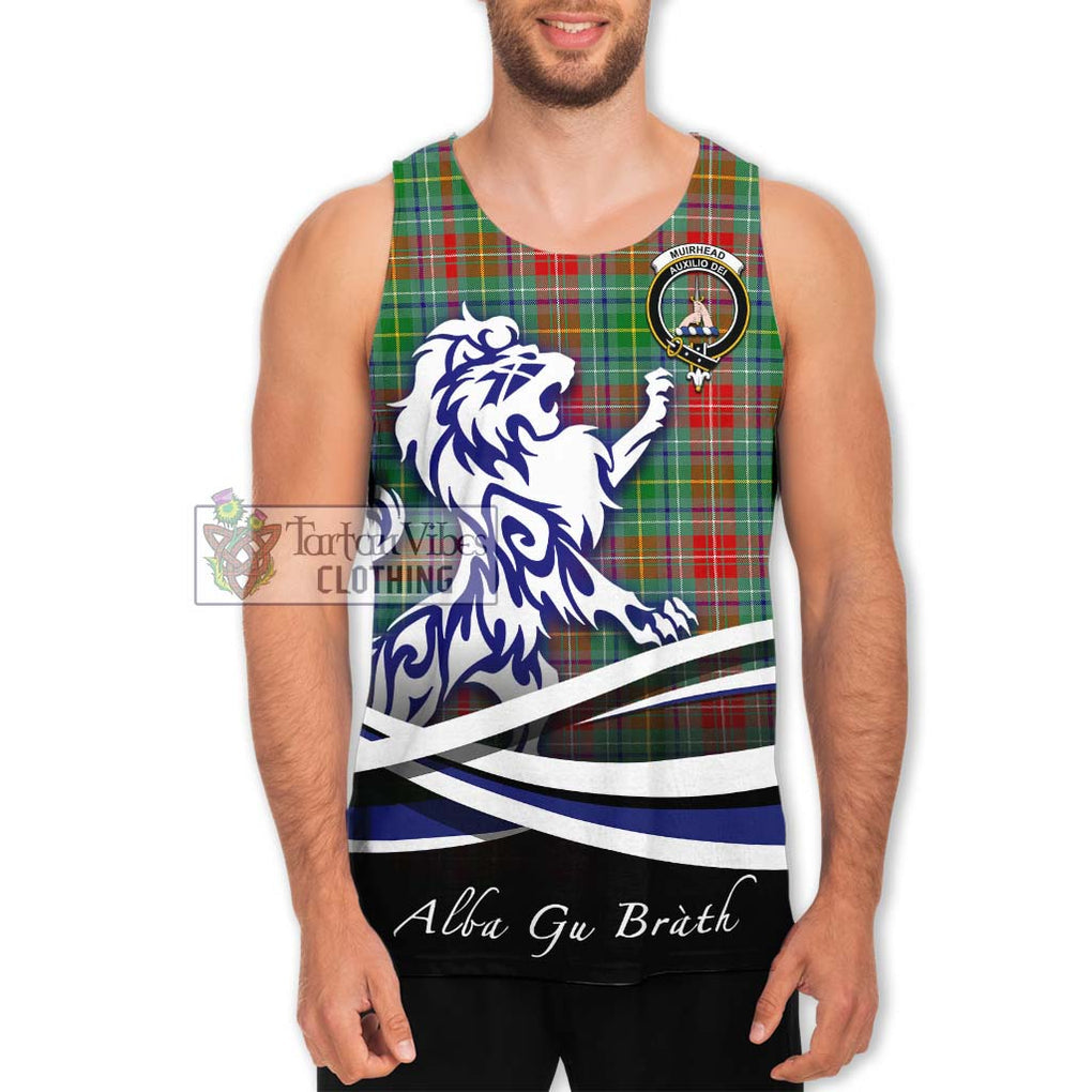 Muirhead Tartan Men's Tank Top with Alba Gu Brath Regal Lion Emblem Men - Tartan Vibes Clothing