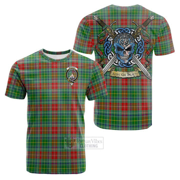 Muirhead Tartan Cotton T-shirt with Family Crest Celtic Skull Style Kid's Shirt - Tartan Vibes Clothing