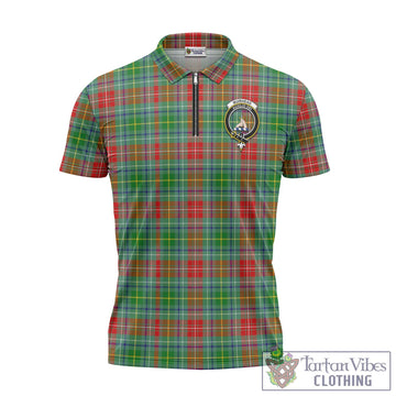 Muirhead Tartan Zipper Polo Shirt with Family Crest Unisex - Tartan Vibes Clothing