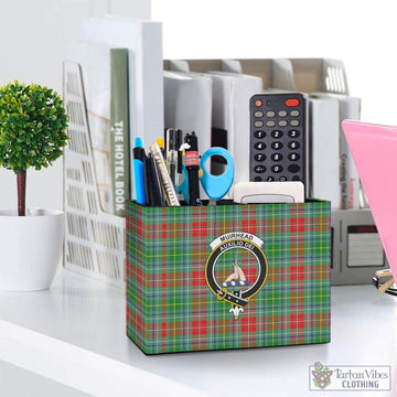 Muirhead Tartan Pen Holder with Family Crest One Size 5.9"(L)*2.7"(W)*4.3"(H) - Tartan Vibes Clothing