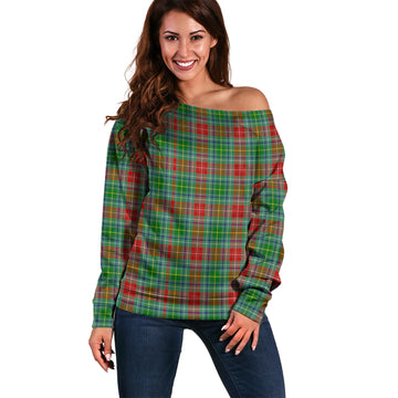 Muirhead Tartan Off Shoulder Women Sweater Women - Tartan Vibes Clothing