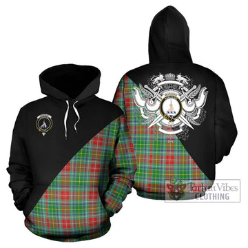 Muirhead Tartan Hoodie with Family Crest and Military Logo Style Zip Hoodie - Tartan Vibes Clothing