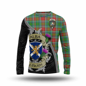 Muirhead Tartan Family Crest Long Sleeve T-Shirt Lion Rampant Royal Thistle Shield Celtic Inspired Unisex - Tartan Vibes Clothing