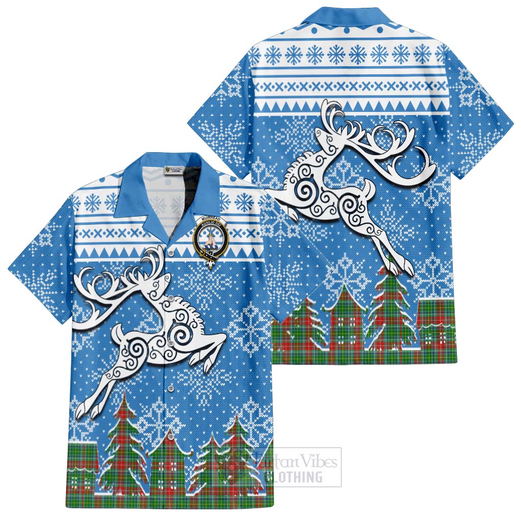 Muirhead Clan Christmas Hawaiian Shirt Celtic Reindeer Style Kid - Tartan Vibes Clothing