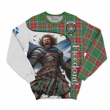 Tartan Vibes Clothing Muirhead Crest Tartan Sweatshirt Inspired by the Freedom of Scottish Warrior