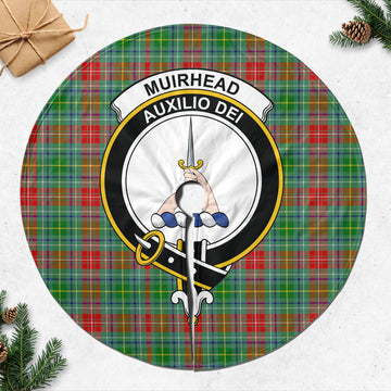 Muirhead Tartan Christmas Tree Skirt with Family Crest 47*47 inch - Tartan Vibes Clothing
