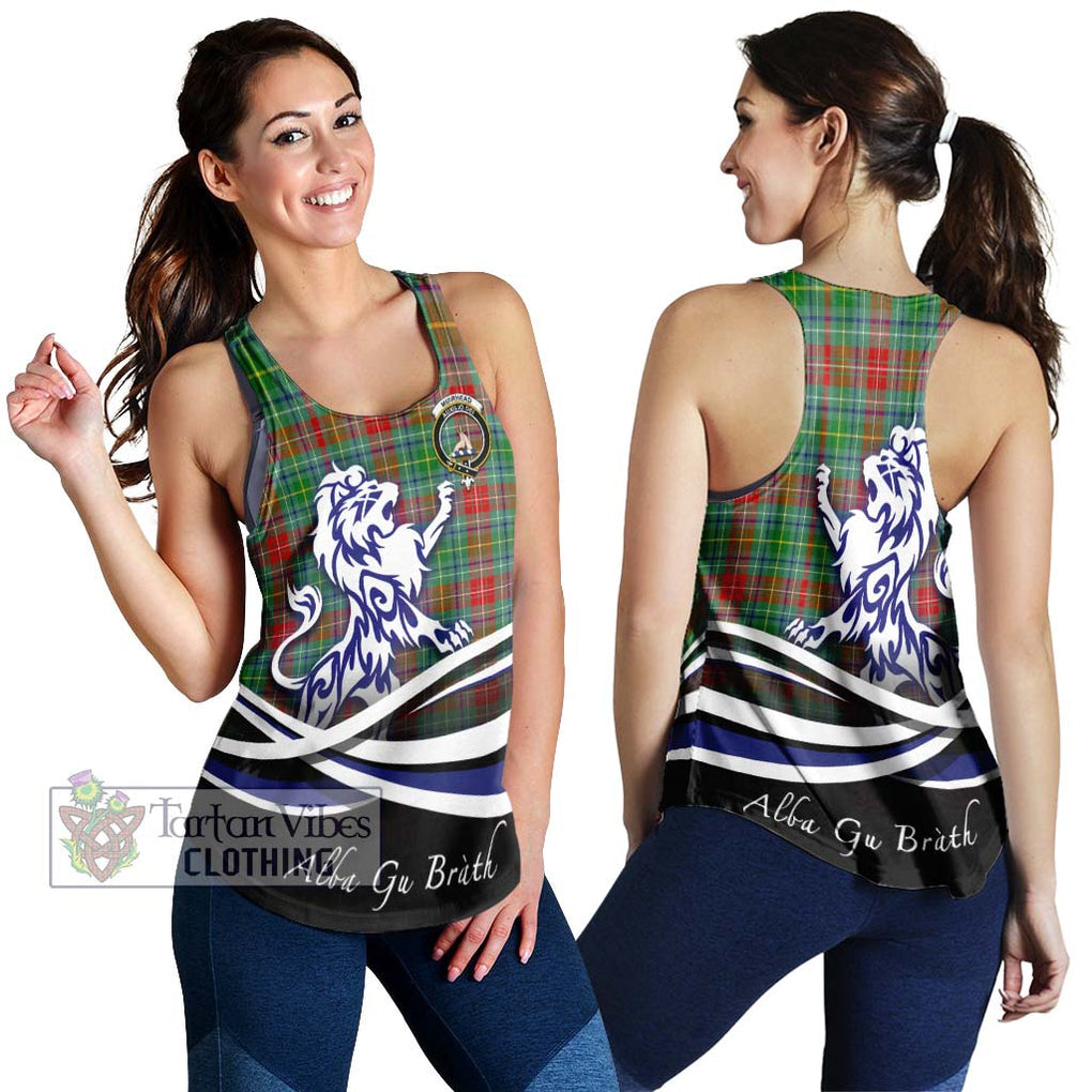 Muirhead Tartan Women's Racerback Tanks with Alba Gu Brath Regal Lion Emblem 4XL - Tartan Vibes Clothing