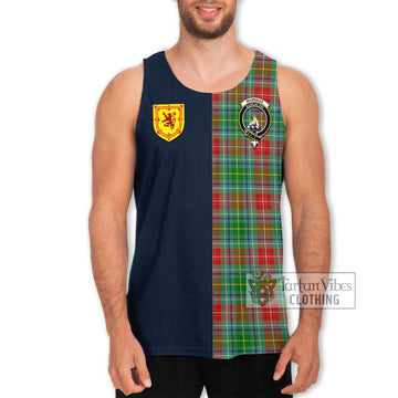 Muirhead Tartan Men's Tank Top Alba with Scottish Lion Royal Arm Half Style Men - Tartan Vibes Clothing