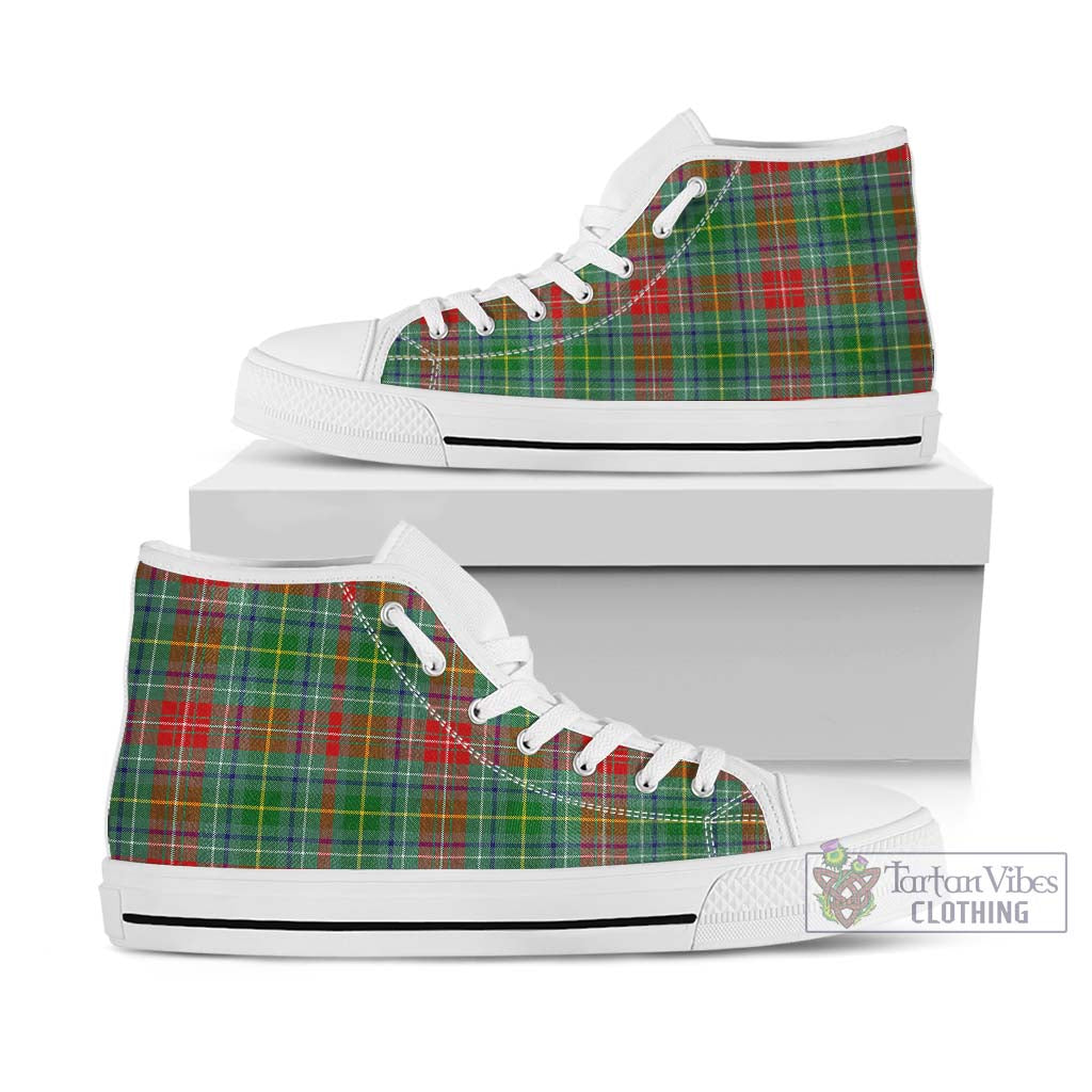 Muirhead Tartan High Top Shoes Kid High Top - White Sole - Tartan Vibes Clothing