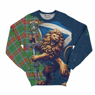Muirhead Tartan Family Crest Sweatshirt with Scottish Majestic Lion Unisex - Tartan Vibes Clothing