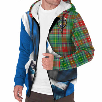 Muirhead Tartan Sherpa Hoodie with Family Crest Scotland Patriotic Style Unisex S - Tartan Vibes Clothing