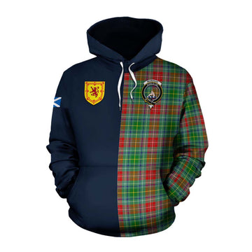 Muirhead Tartan Cotton Hoodie Alba with Scottish Lion Royal Arm Half Style Pullover Hoodie XS - Tartan Vibes Clothing