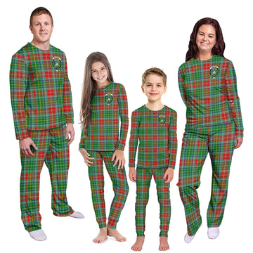 Muirhead Tartan Pajamas Family Set with Family Crest Kid - Tartan Vibes Clothing