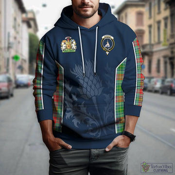 Muirhead Tartan Hoodie with Family Crest and Scottish Thistle Vibes Sport Style