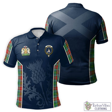 Muirhead Tartan Men's Polo Shirt with Family Crest and Scottish Thistle Vibes Sport Style