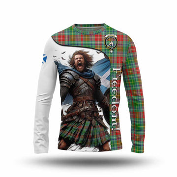 Tartan Vibes Clothing Muirhead Crest Tartan Long Sleeve T-Shirt Inspired by the Freedom of Scottish Warrior