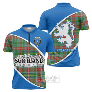 Muirhead Family Crest Tartan Zipper Polo Shirt Celebrate Saint Andrew's Day in Style Unisex - Tartan Vibes Clothing